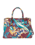 Medium Double Zip Floral Galleria, front view